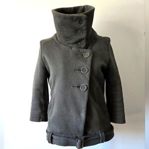 Aritzia COMMUNITY Olive Green  Button-Up Sweater Jacket. Size M